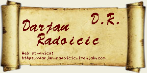 Darjan Radoičić vizit kartica
